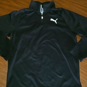 PUMA Black Quarter Zip Hoodie